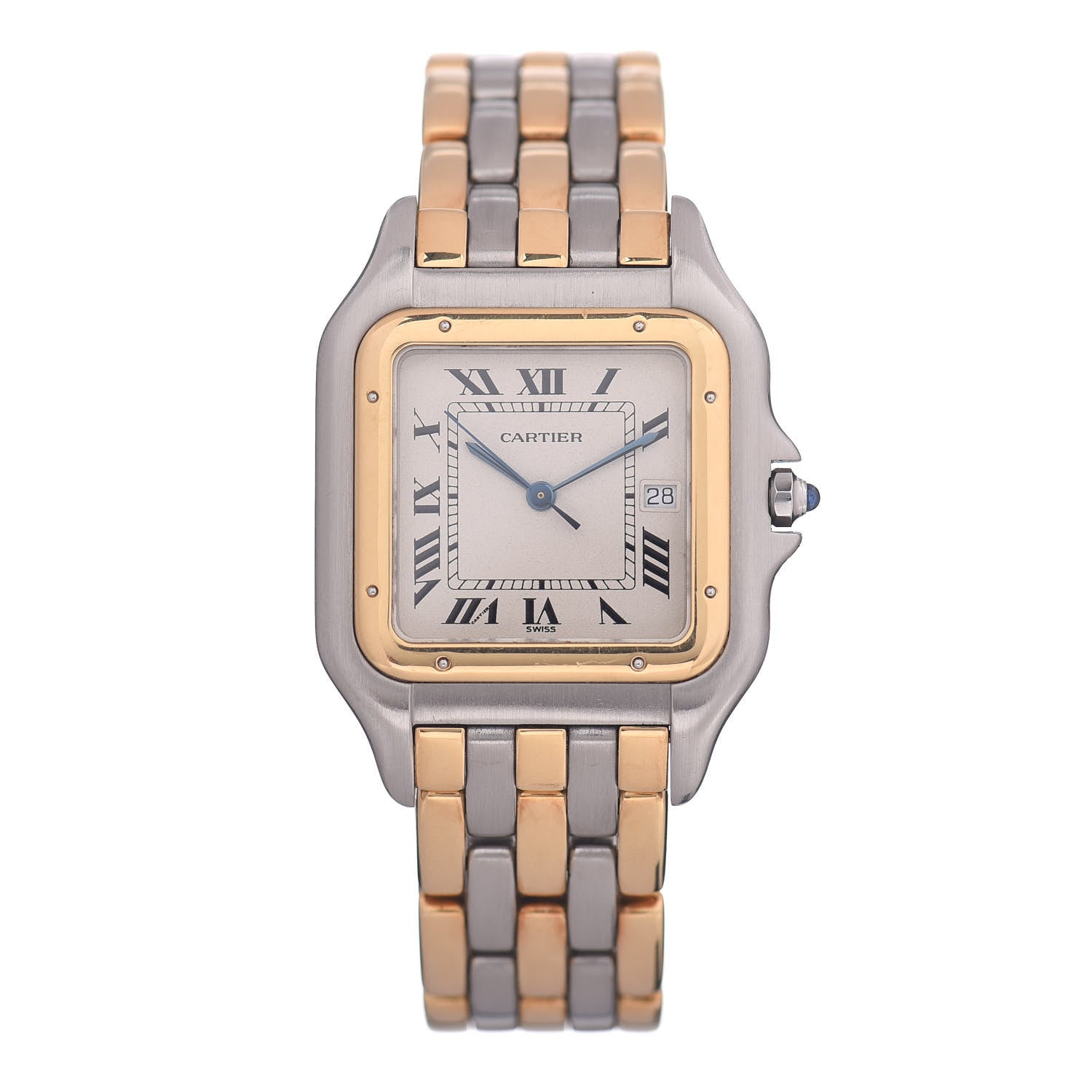 Cartier Stainless Steel 18K Yellow Gold 29mm Panthere Quartz Watch 1 of 4