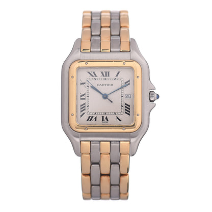 Cartier Stainless Steel 18K Yellow Gold 29mm Panthere Quartz Watch 1 of 4