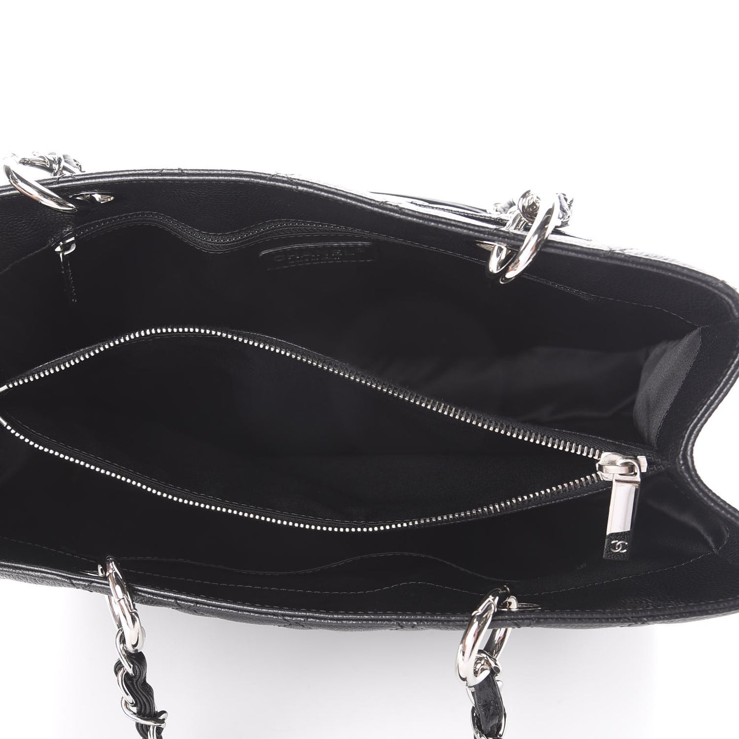 Caviar Quilted Grand Shopping Tote GST Black