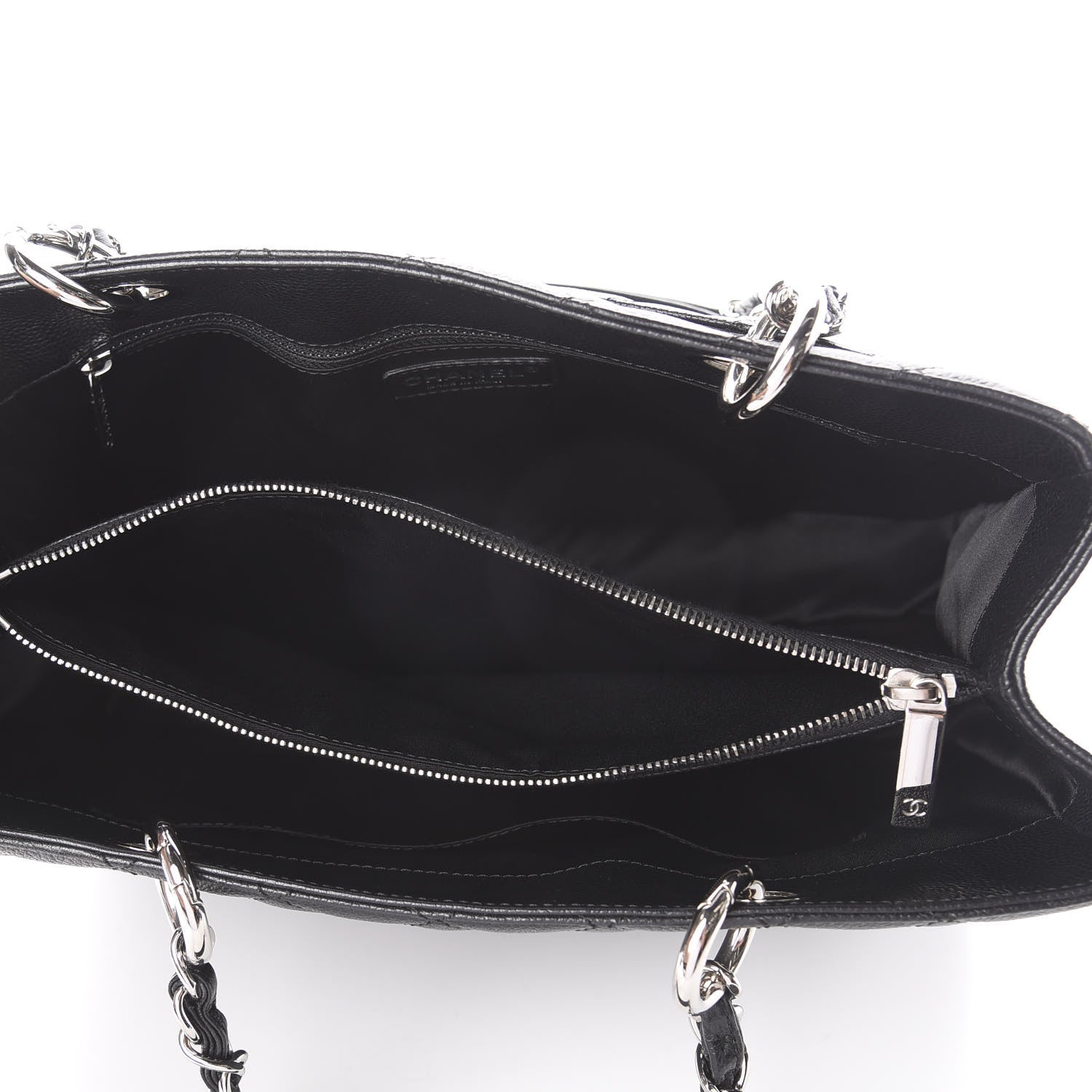 Chanel Caviar Quilted Grand Shopping Tote GST Black 4 of 9