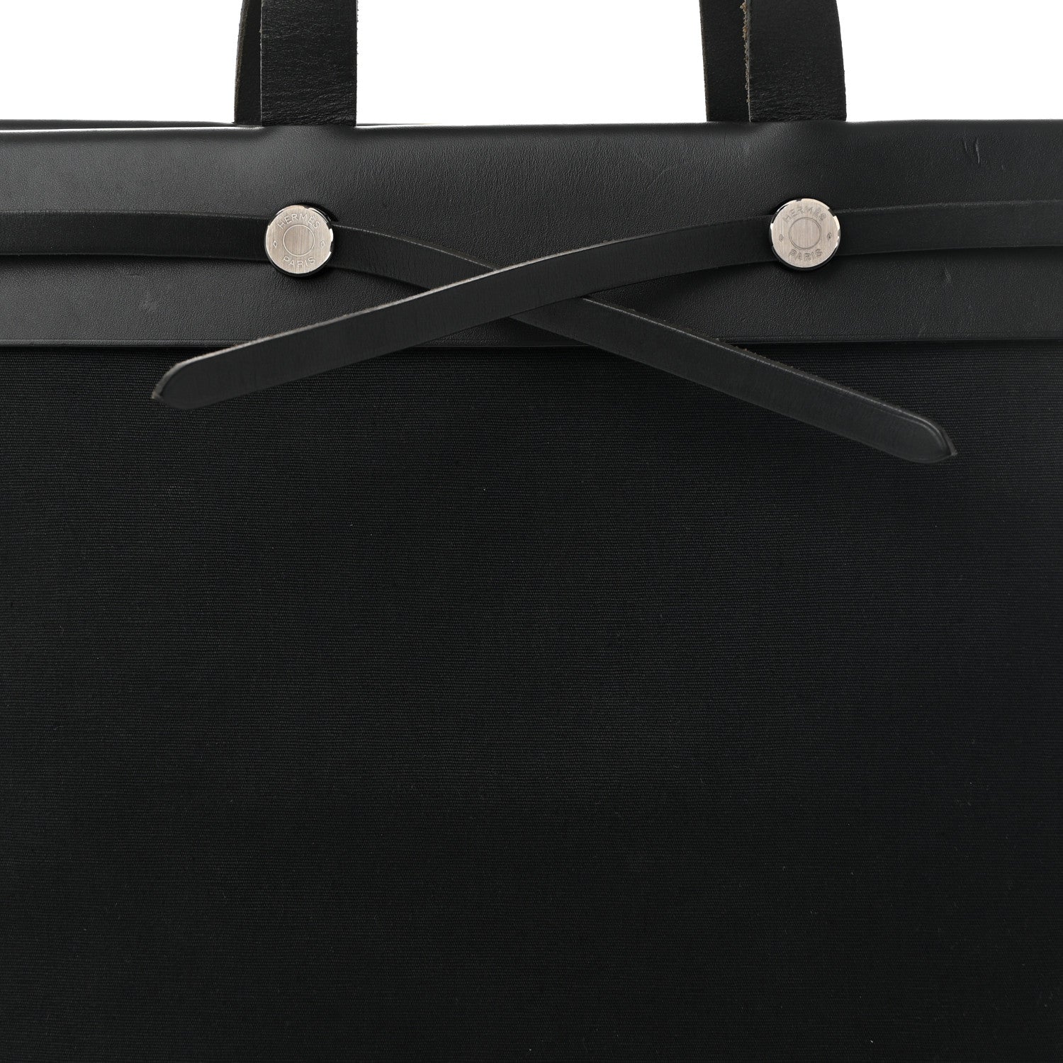 Hermes Toile Vache Hunter Herbag Cabas MM Black 8 of 11