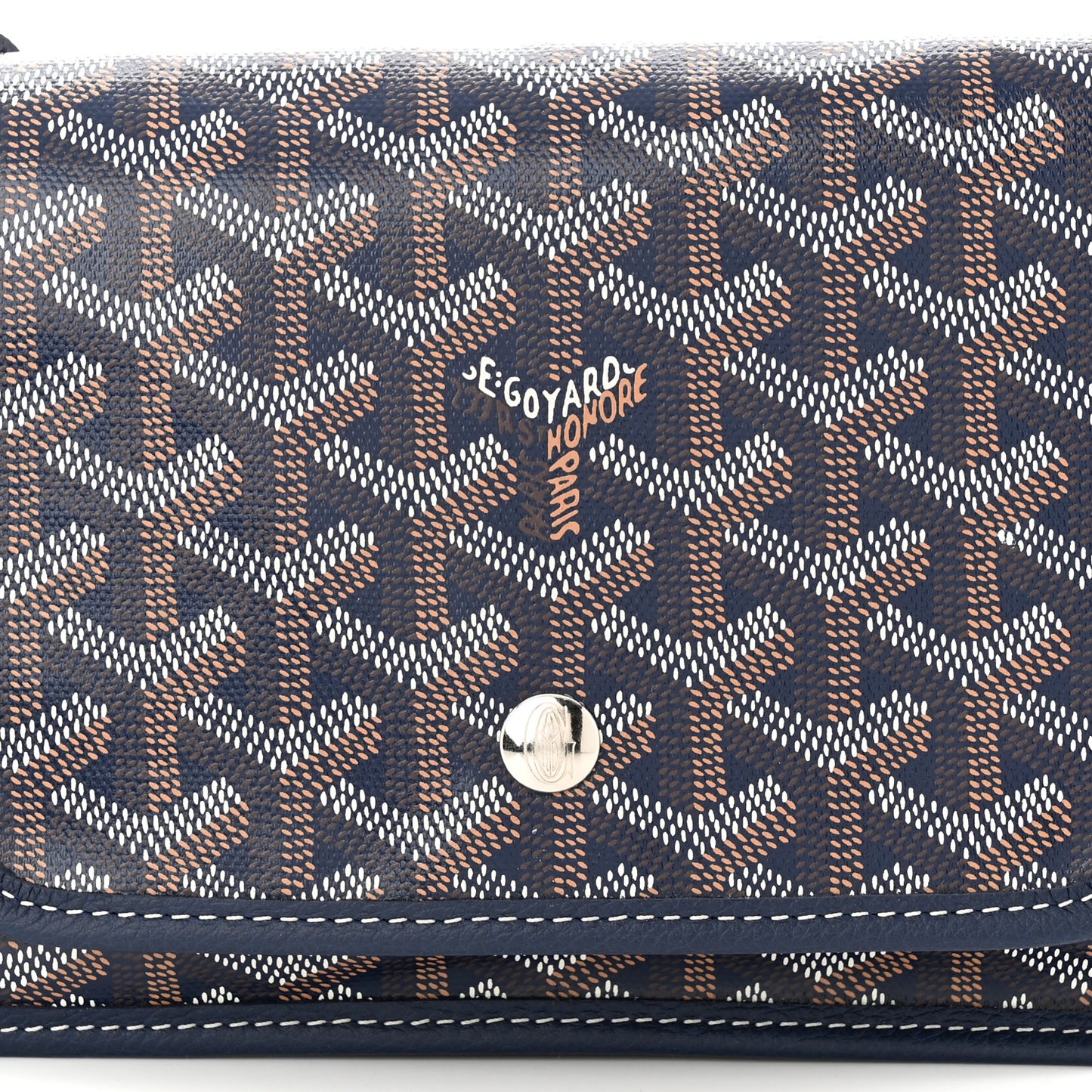 Goyardine Plumet Wallet Clutch Navy