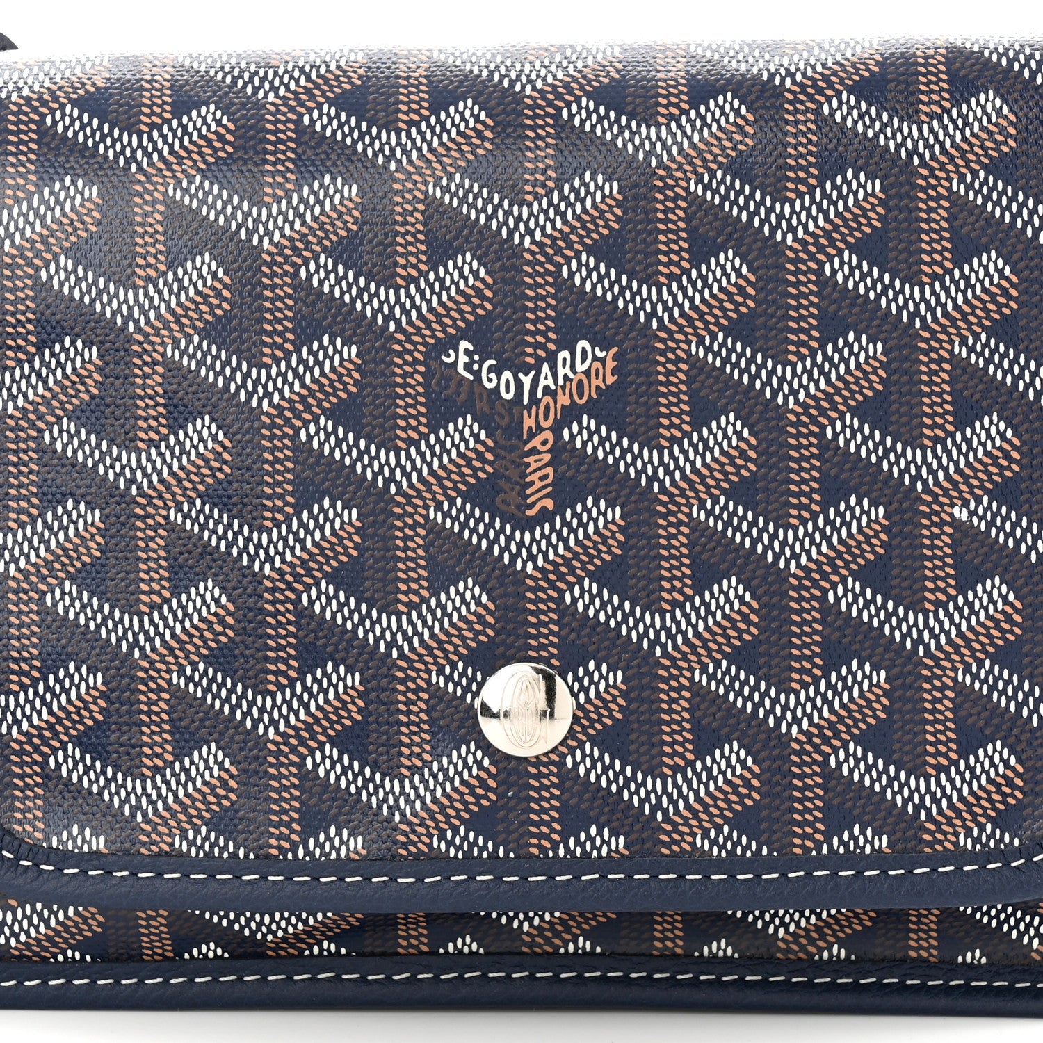 Goyard Goyardine Plumet Wallet Clutch Navy 8 of 11