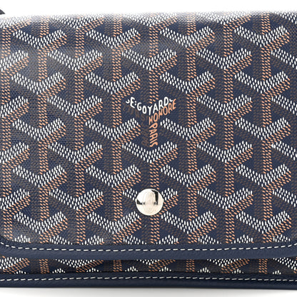 Goyard Goyardine Plumet Wallet Clutch Navy 8 of 11