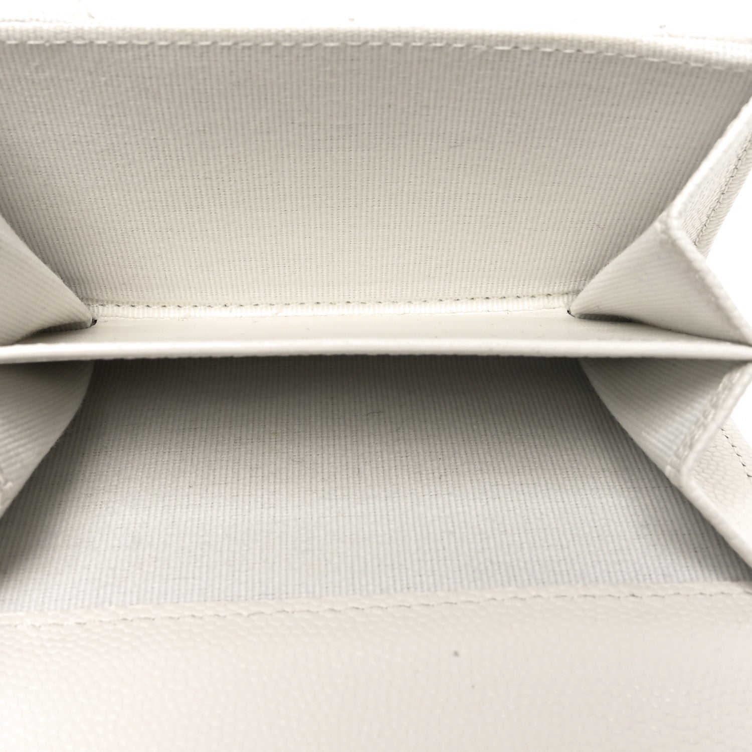 Chanel Caviar Quilted Crystal Enamel CC Flap Card Holder White 5 of 8