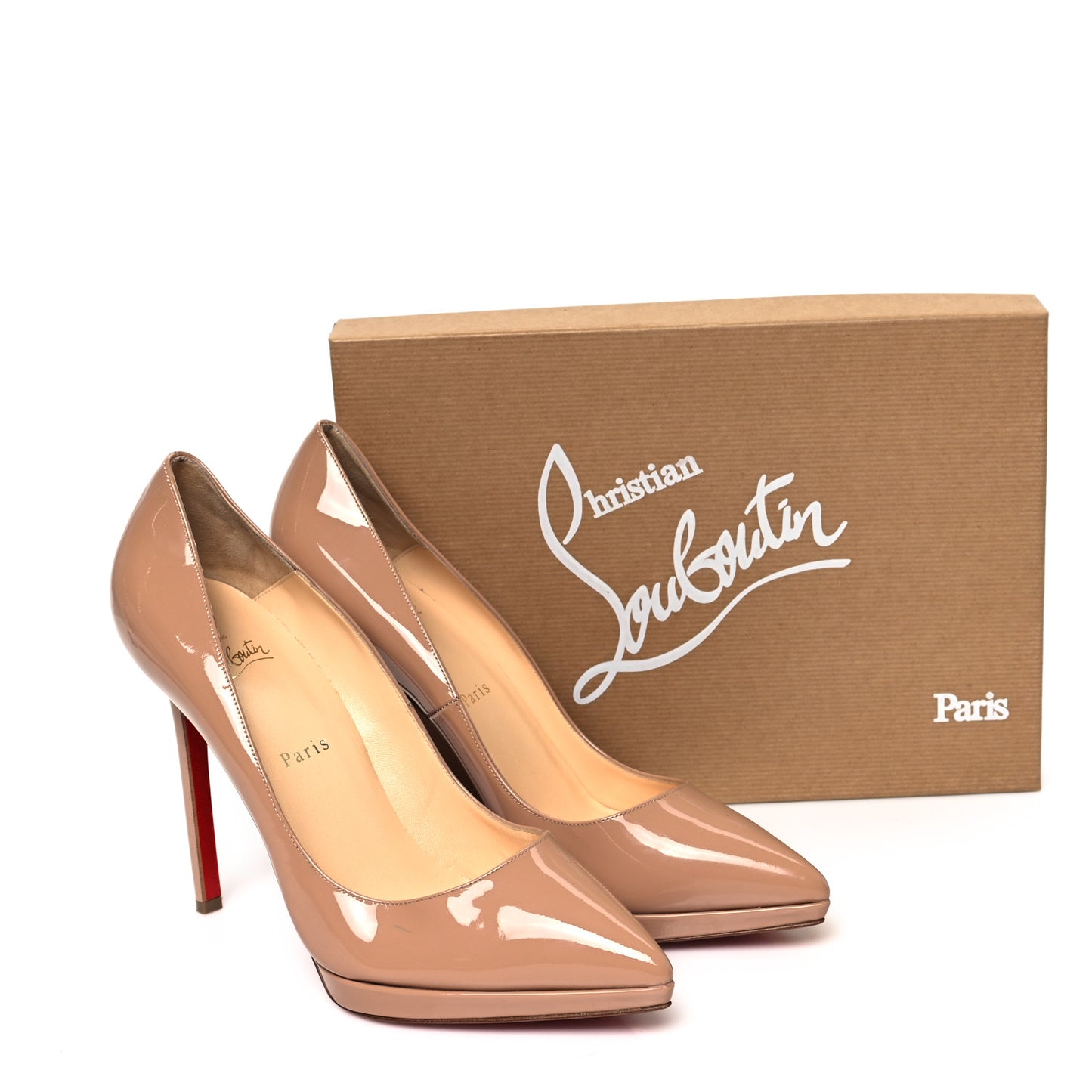Patent Pigalle Plato 120 Pumps 40.5 Nude