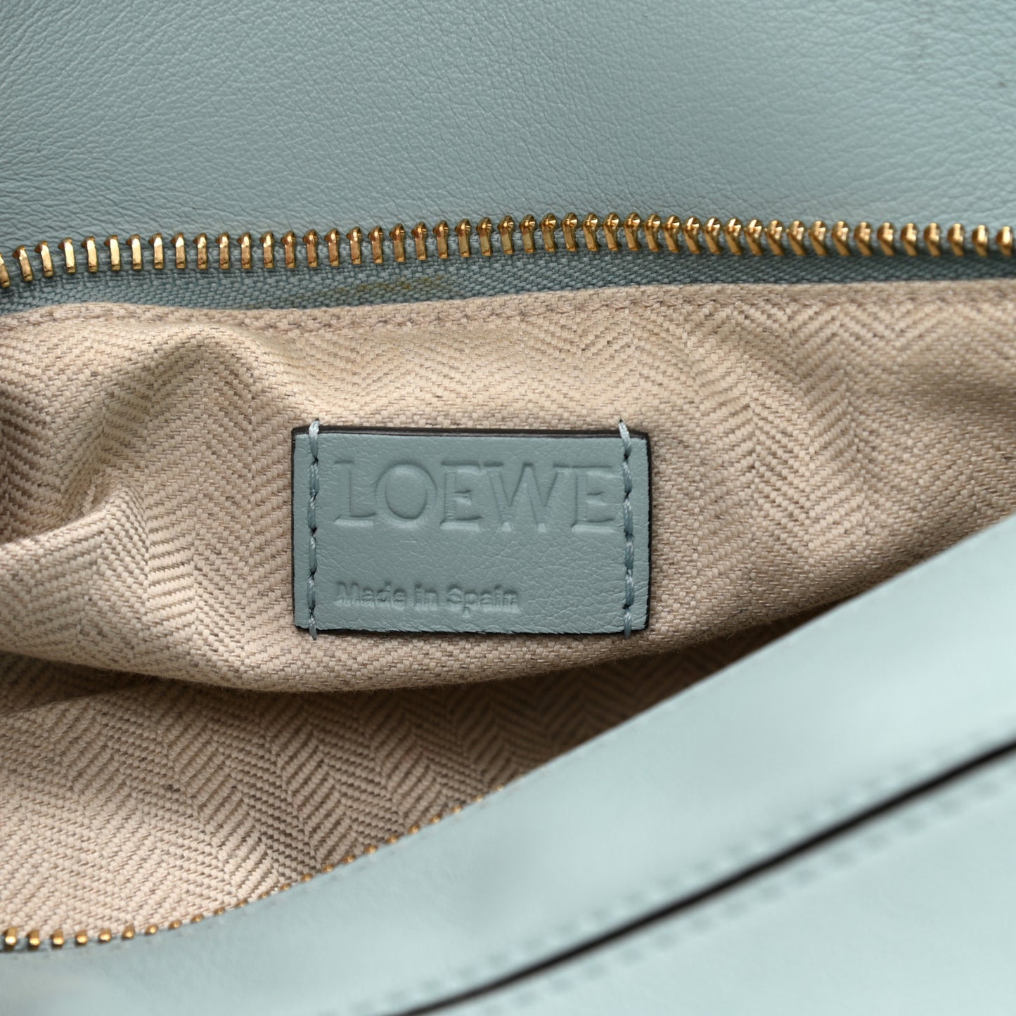 Calfskin Small Puzzle Bag Aqua
