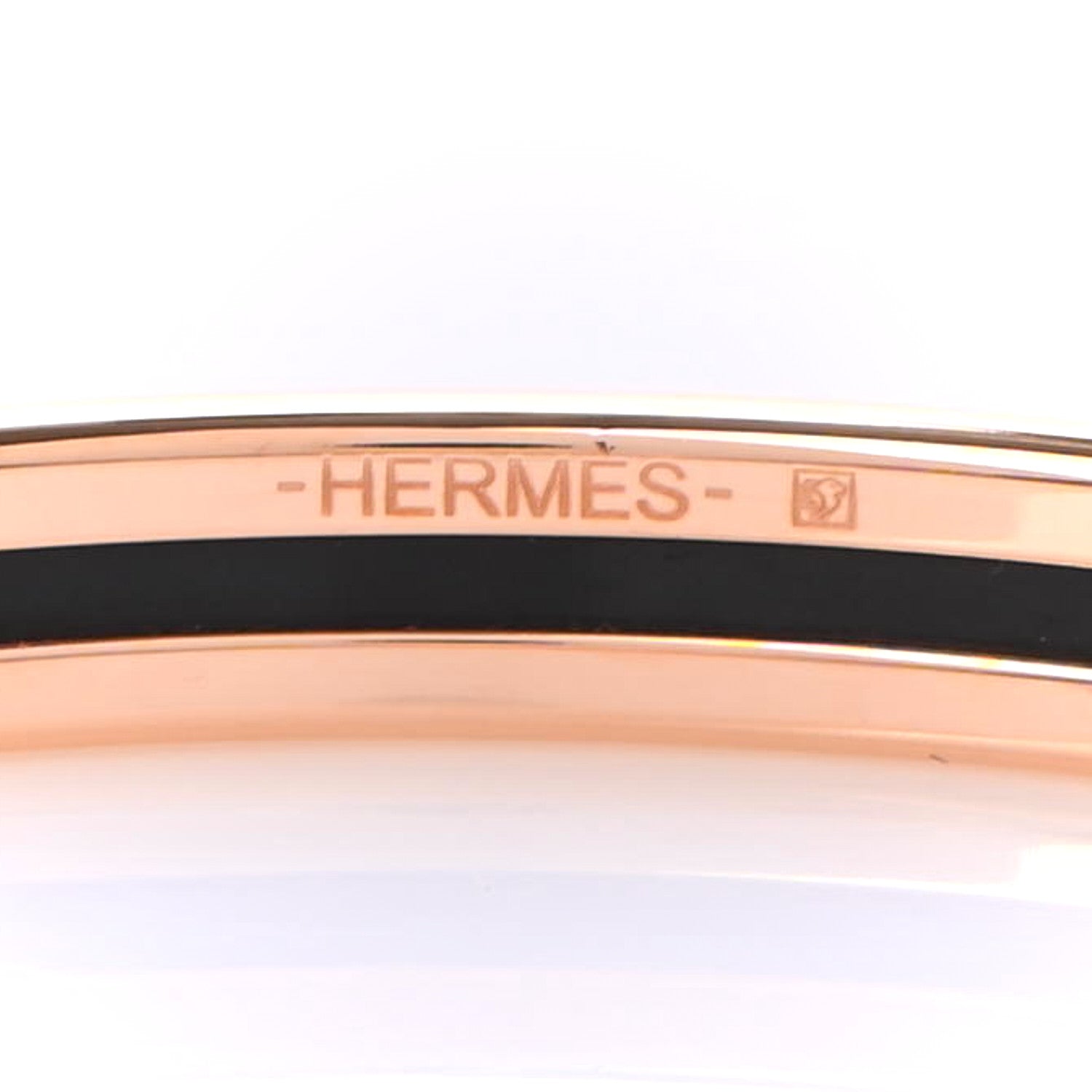 Hermes Enamel Printed Extra Narrow Bracelet 65 4 of 5