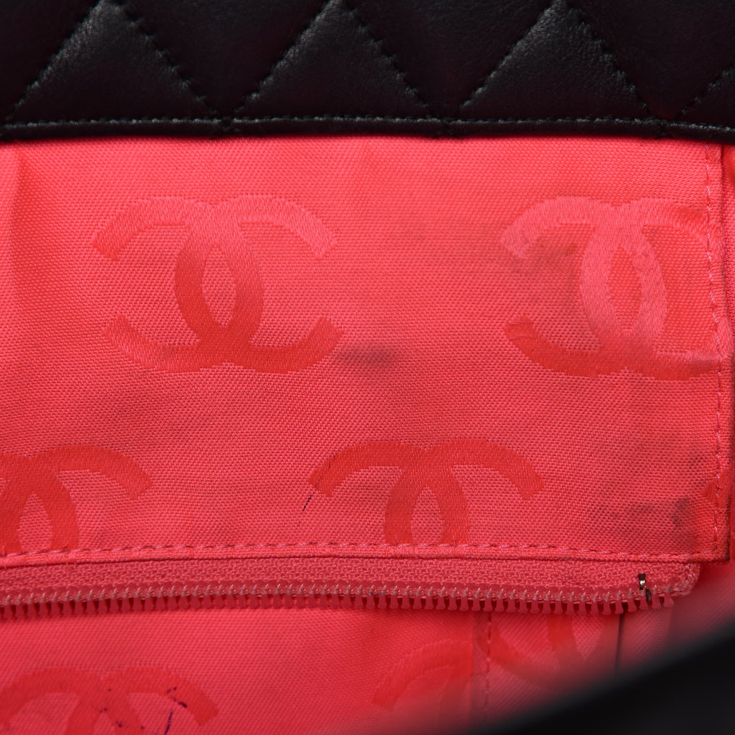 Chanel Calfskin Quilted Large Cambon Tote Black White 11 of 16