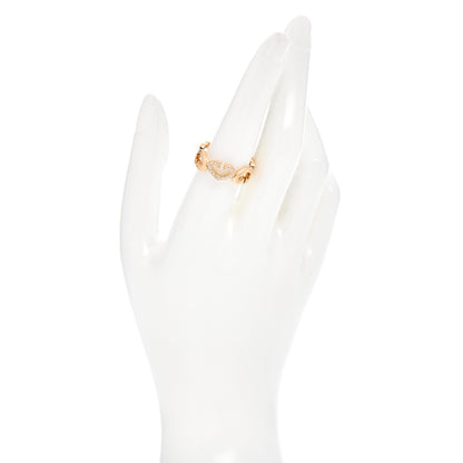 Cartier 18K Yellow Gold Diamond Hearts and Symbols Ring 57 8 2 of 6