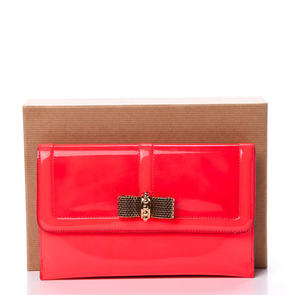 Christian Louboutin Patent Sweet Charity Pochette Rose Paris 11 of 11