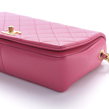 Chanel Caviar Quilted Medium Fashion Therapy Flap Bag Pink 9 of 9
