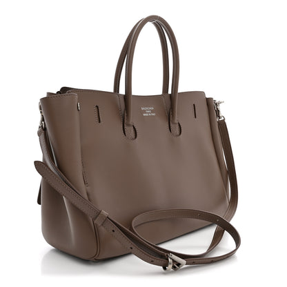 Balenciaga Smooth Calfskin Small Bel Air Carry All Bag Taupe 2 of 8
