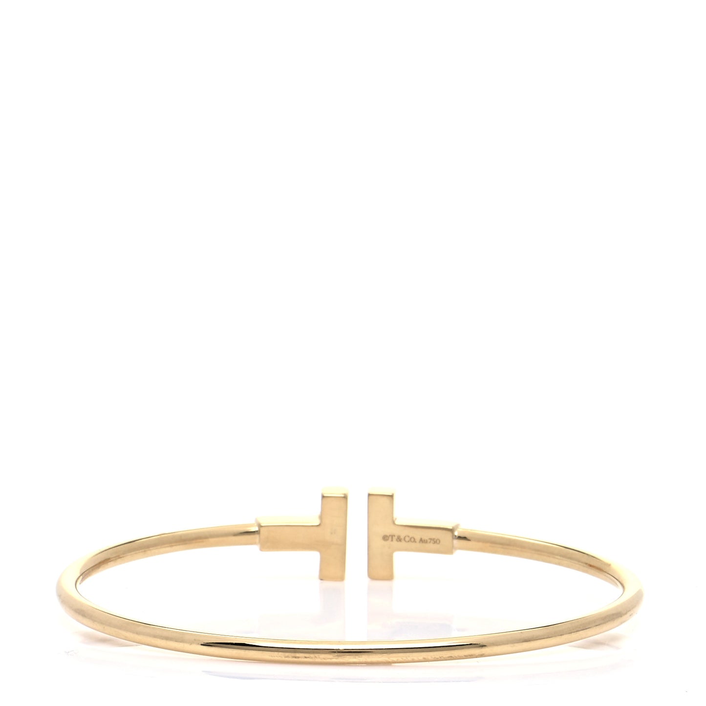 18K Yellow Gold T Wire Bracelet