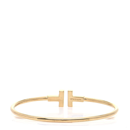 Tiffany 18K Yellow Gold T Wire Bracelet 3 of 6