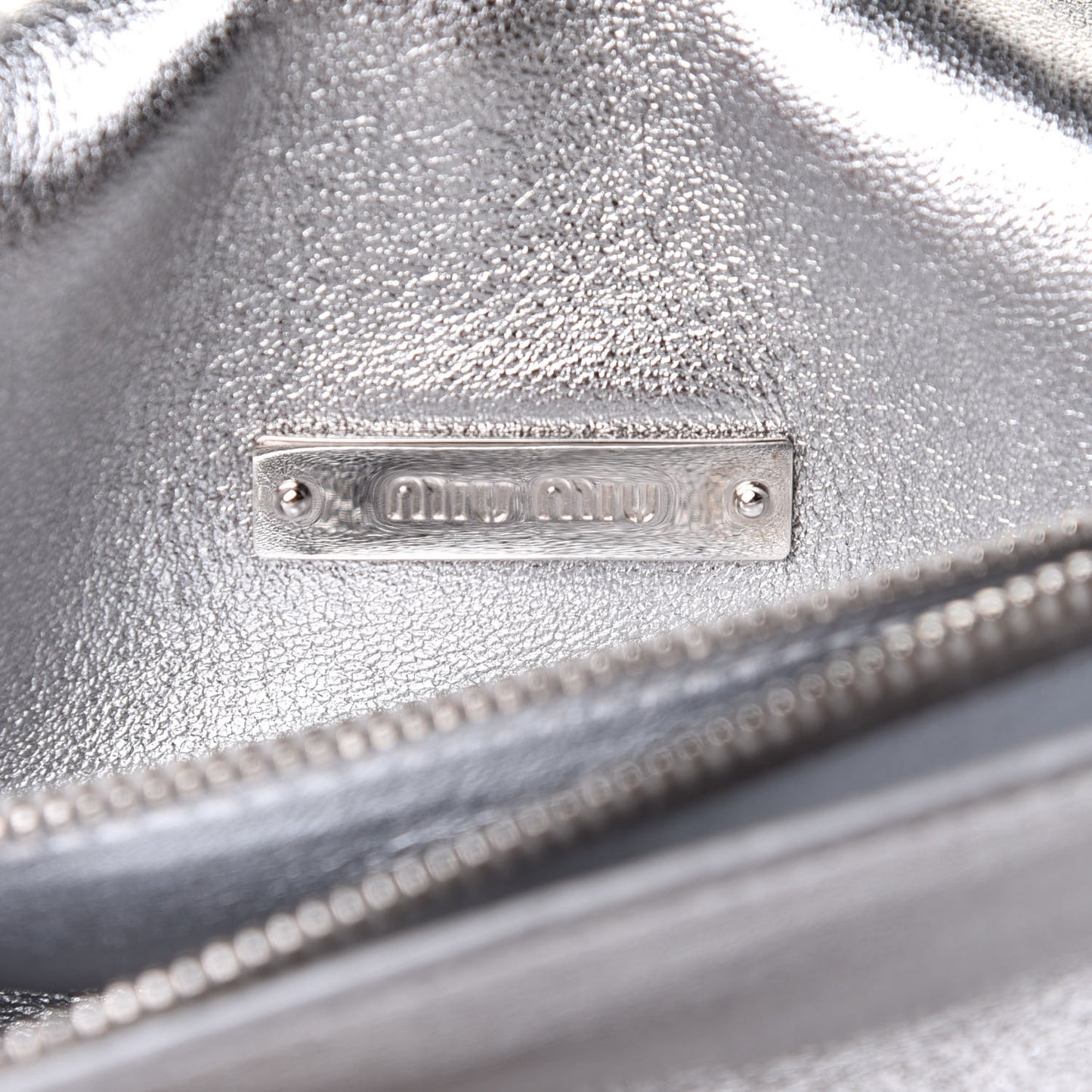 Metallic Embellished Crystal Shoulder Bag Silver