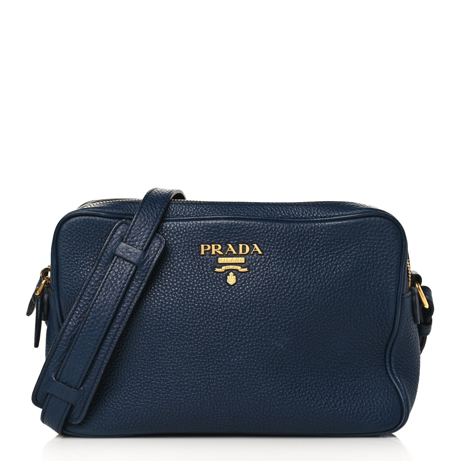 Prada Vitello Phenix Camera Bag Baltico 1 of 10