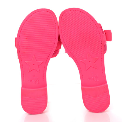 Christian Dior Technical Stretch Fabric Camouflage Dio(r)evolution Slide Sandals 39 Fuchsia Fluo 5 of 7