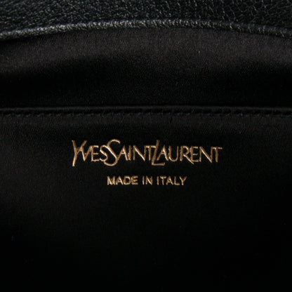 Saint Laurent Calfskin Monogram Large Belle De Jour Clutch Black 6 of 7