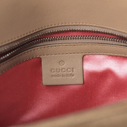 Gucci Velvet Matelasse Small GG Marmont Shoulder Bag Taupe 6 of 10