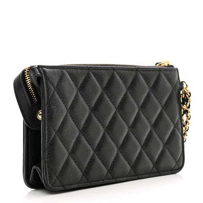 Chanel Caviar Quilted Polly Pocket Pouch Black 3 of 7