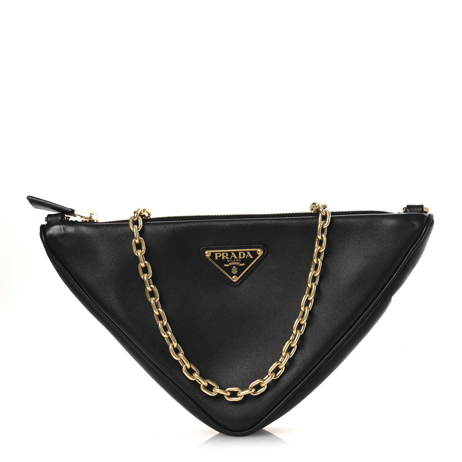 Prada Nappa Triangle Pouch Black 1 of 11