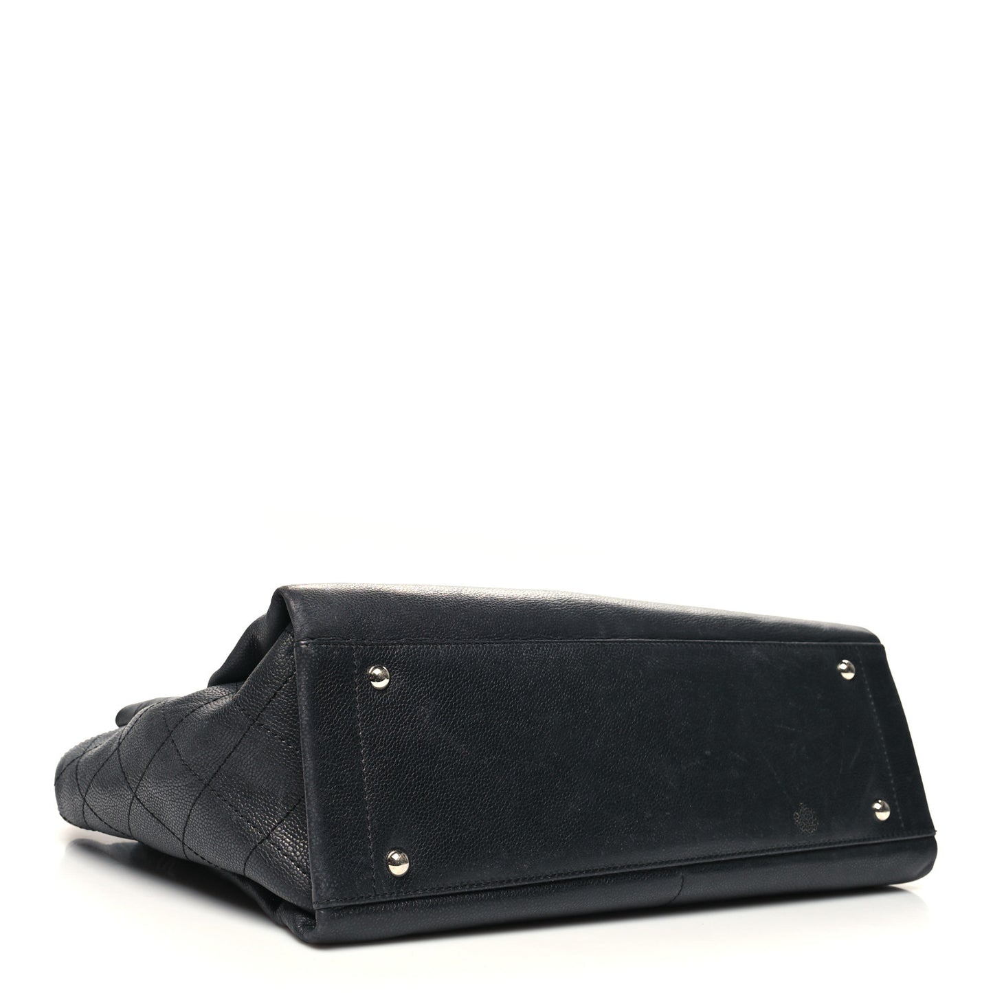 Caviar Stitched CC Shopper Tote Black