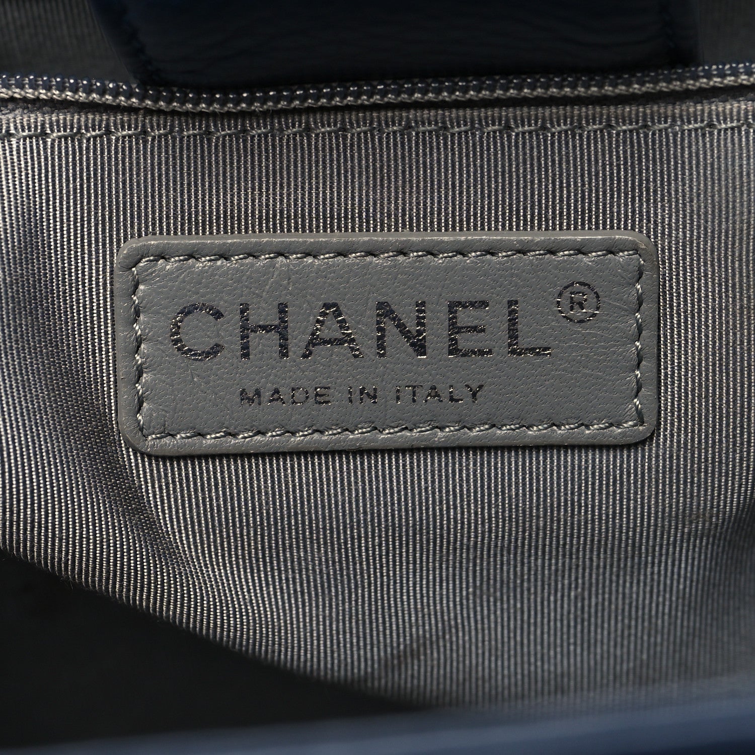 Chanel Calfskin Cerf Executive Shopper Tote Blue 9 of 14