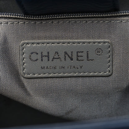 Chanel Calfskin Cerf Executive Shopper Tote Blue 9 of 14