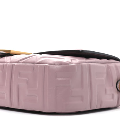 Fendi Nappa FF 1974 Embossed Baguette Dusty Mauve 10 of 10