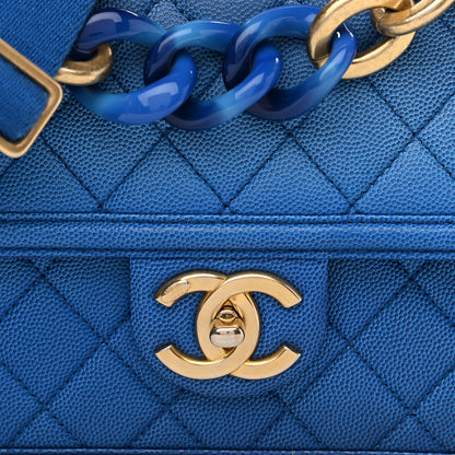 Chanel Caviar Quilted Medium Sunset On The Sea Flap Blue 7 of 9