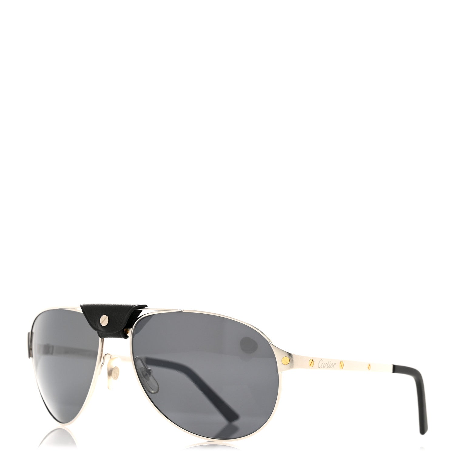 Cartier Santos de Cartier Sunglasses CT0074S Black 1 of 9