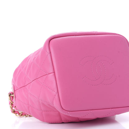 Chanel Lambskin Quilted Small Perfect Meeting Hobo Pink 8 of 10