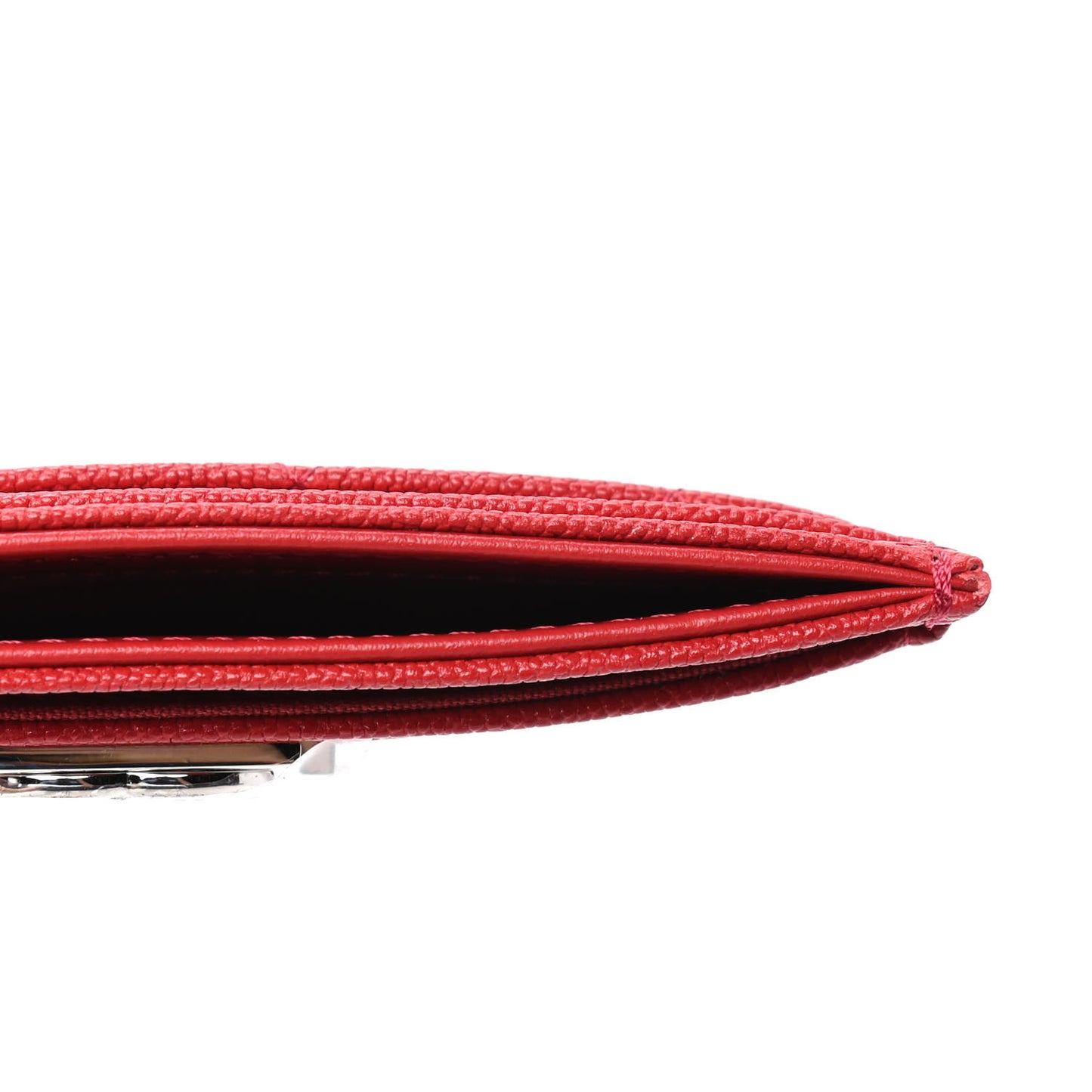 Caviar Quilted Boy Card Holder Red