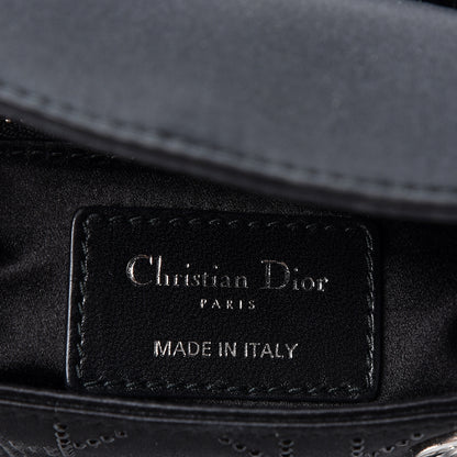 Christian Dior Satin Crystal Cannage Mini Lady Dior Black 5 of 8