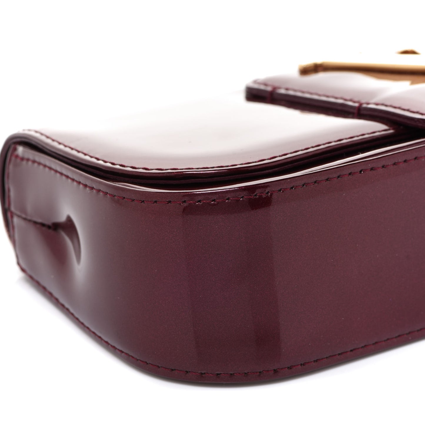 Patent Sobe Clutch Rouge Fauviste
