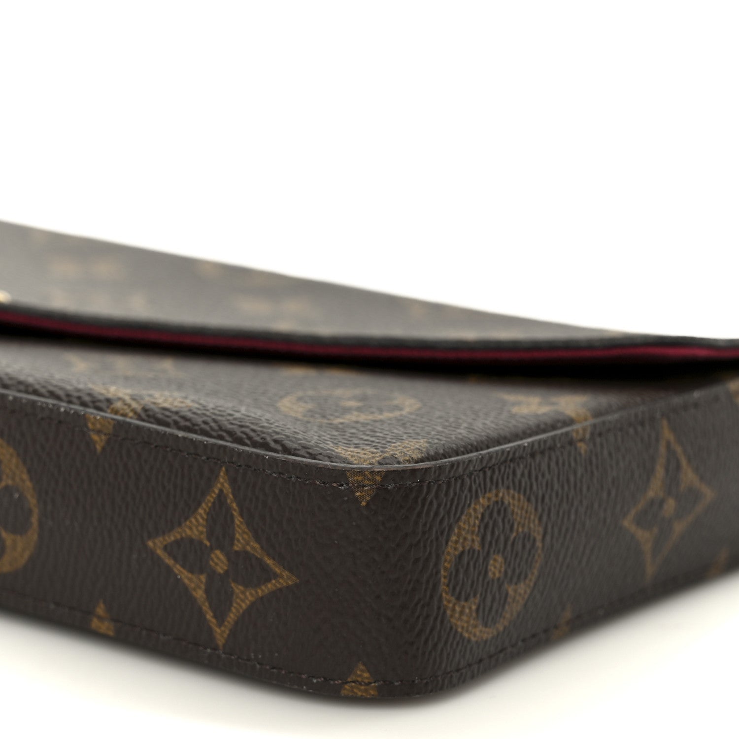 Louis Vuitton Monogram Pochette Felicie Chain Wallet Fuchsia 15 of 15