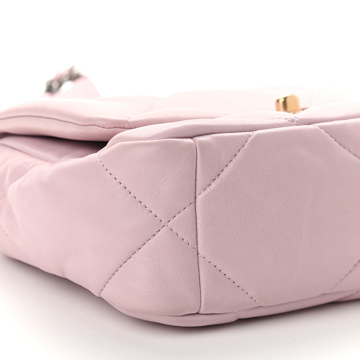 Chanel Lambskin Quilted Medium Chanel 19 Flap Light Pink 9 of 10