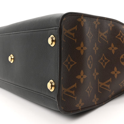 Louis Vuitton Calfskin Monogram On My Side MM Black 9 of 9
