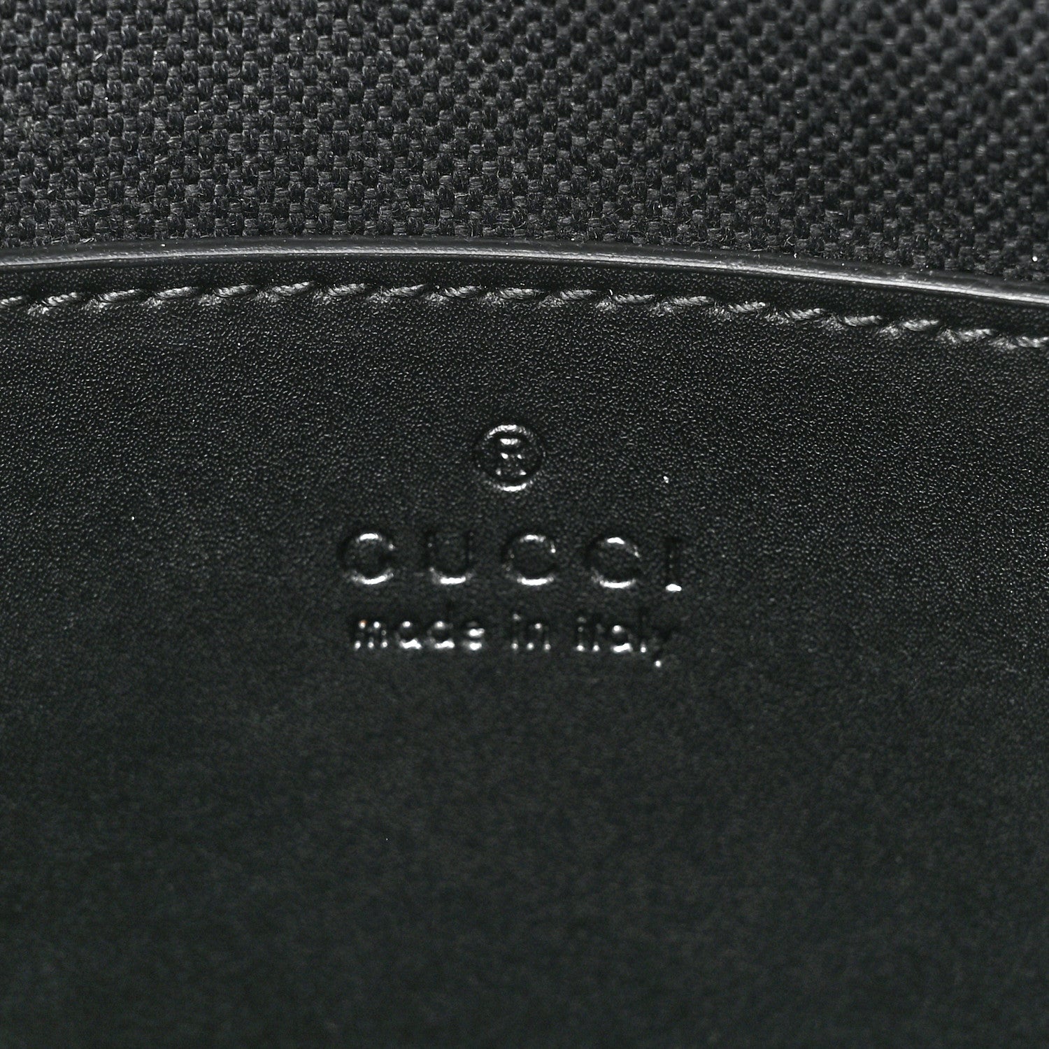 Gucci GG Supreme Monogram Web Small Flat Messenger Bag Black Grey 6 of 9
