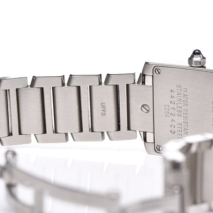 Cartier Stainless Steel 20mm Tank Francaise Quartz Watch 7 of 9
