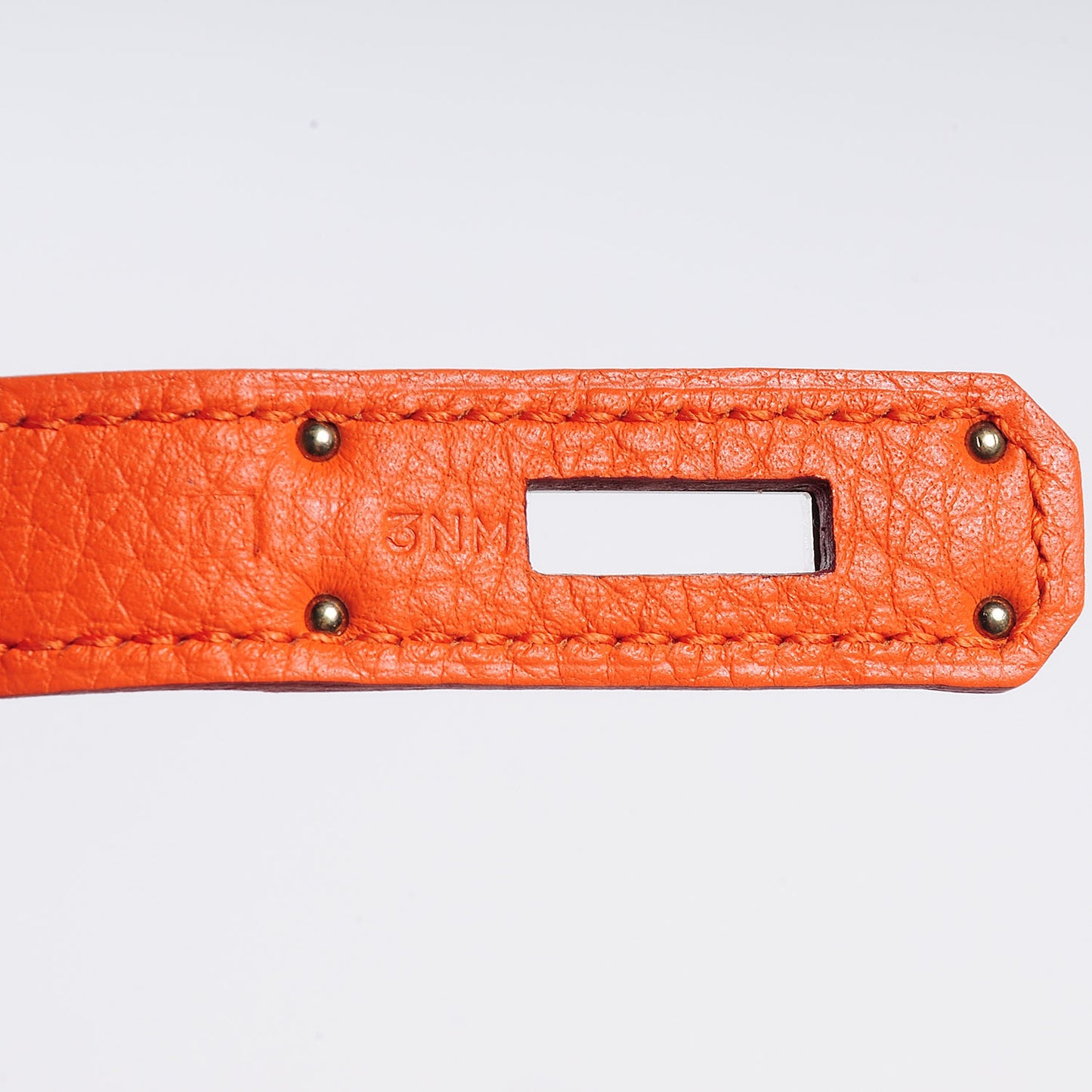Taurillon Clemence Birkin 35 Feu Orange