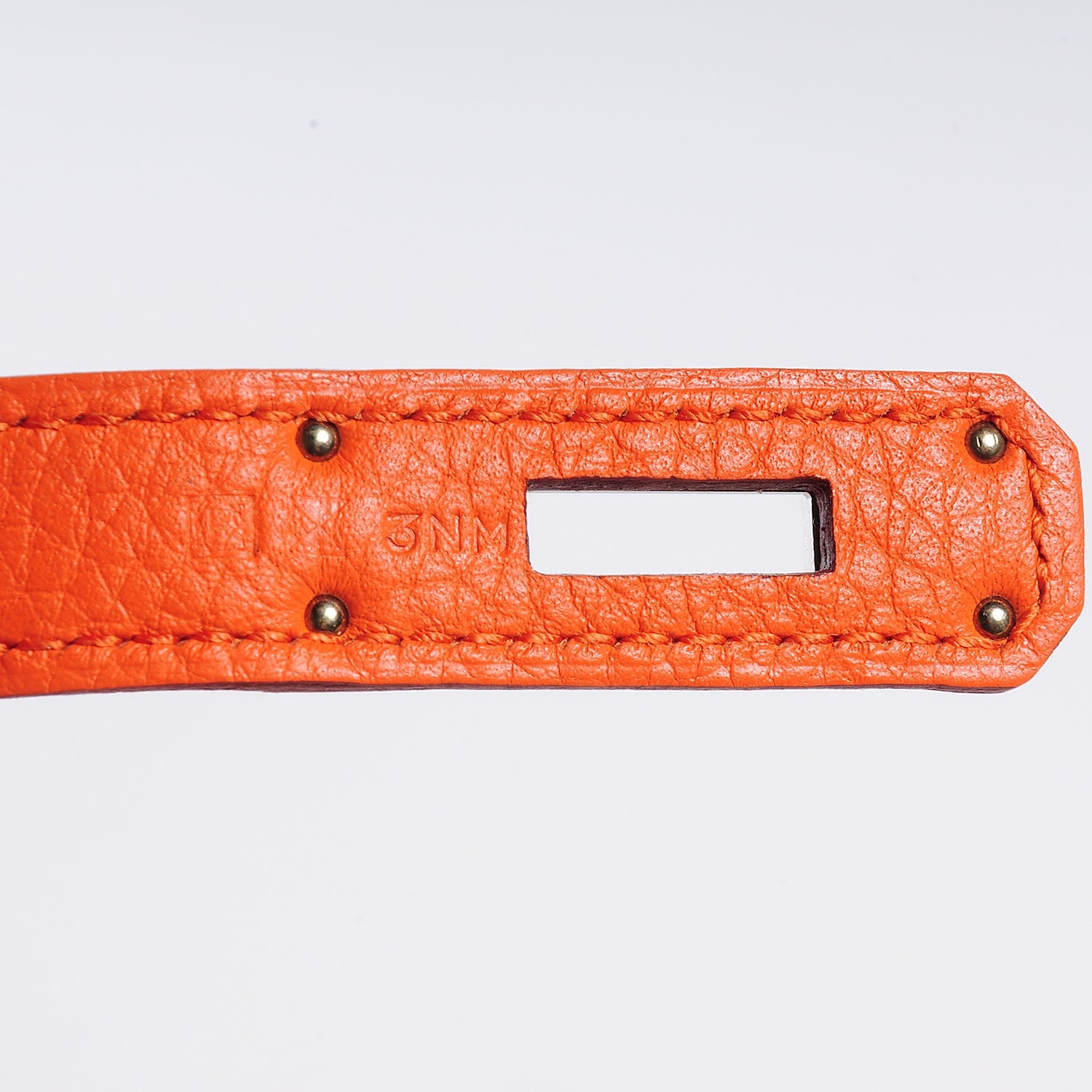 Hermes Taurillon Clemence Birkin 35 Feu Orange 28 of 29