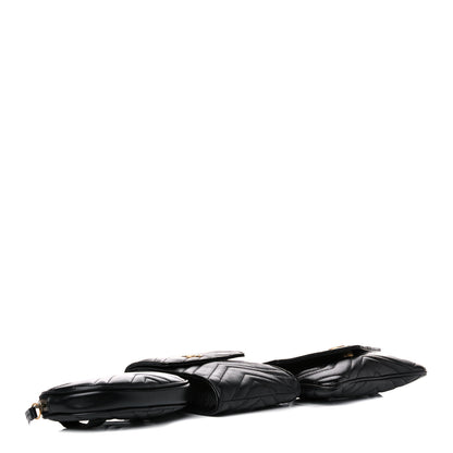 Gucci Calfskin Matelasse GG Marmont 2.0 Multi Belt Bag 95 38 Black 3 of 11