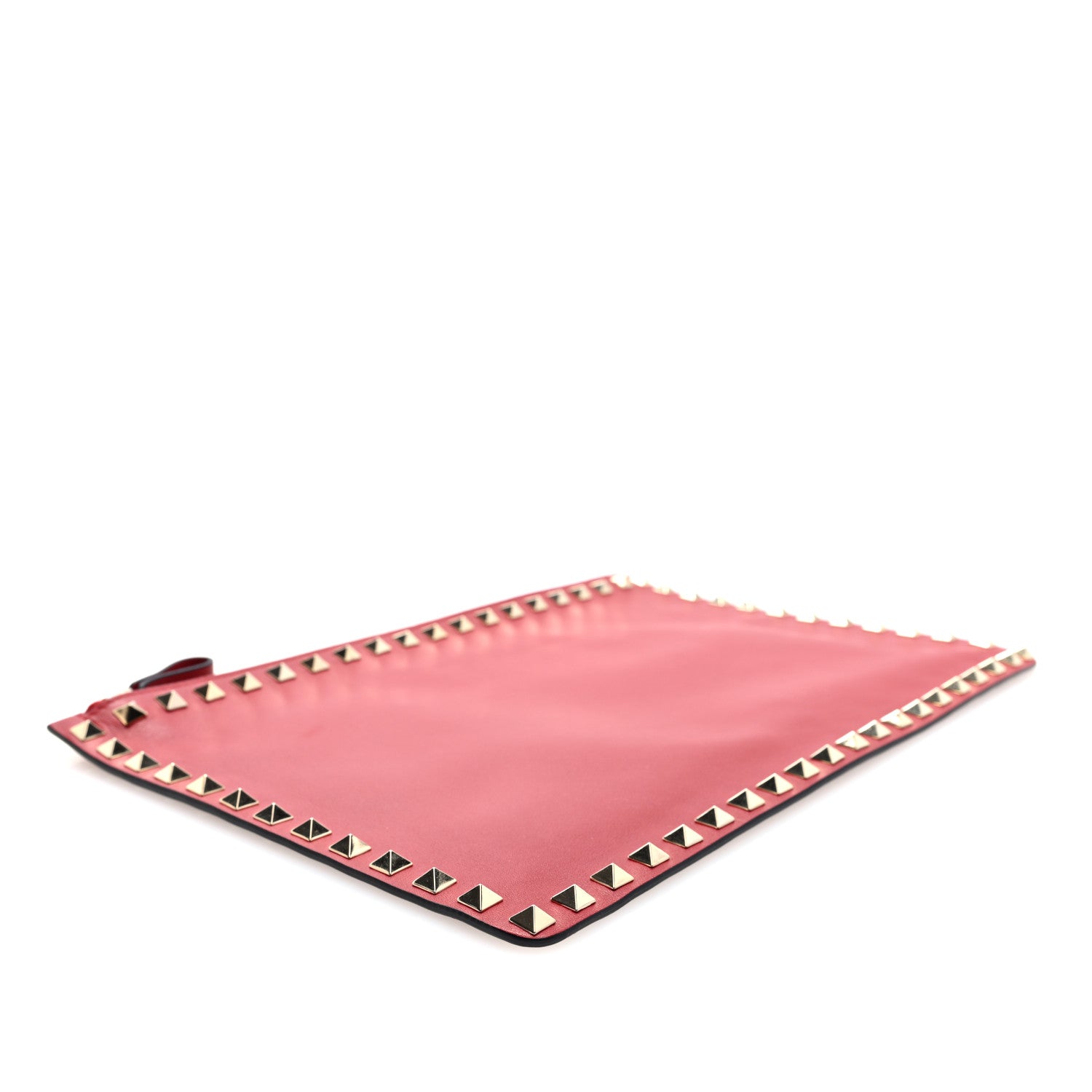 Valentino Garavani Vitello Large Rockstud Zip Pouch Red 4 of 6