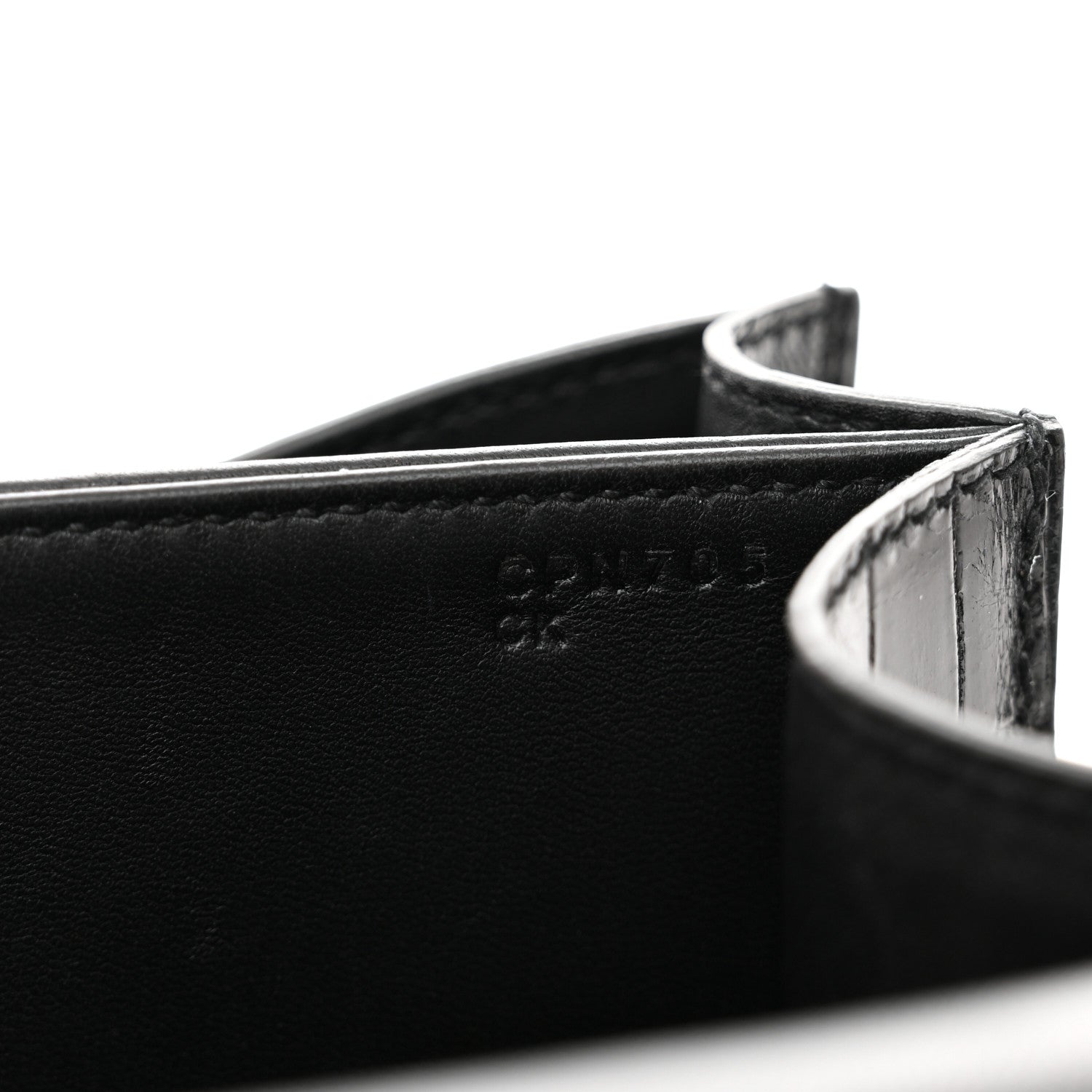 Hermes Shiny Alligator Constance 24 Black 7 of 11