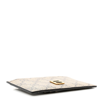 Gucci X BALENCIAGA GG Supreme Monogram Zip Card Case Beige Ebony 4 of 5