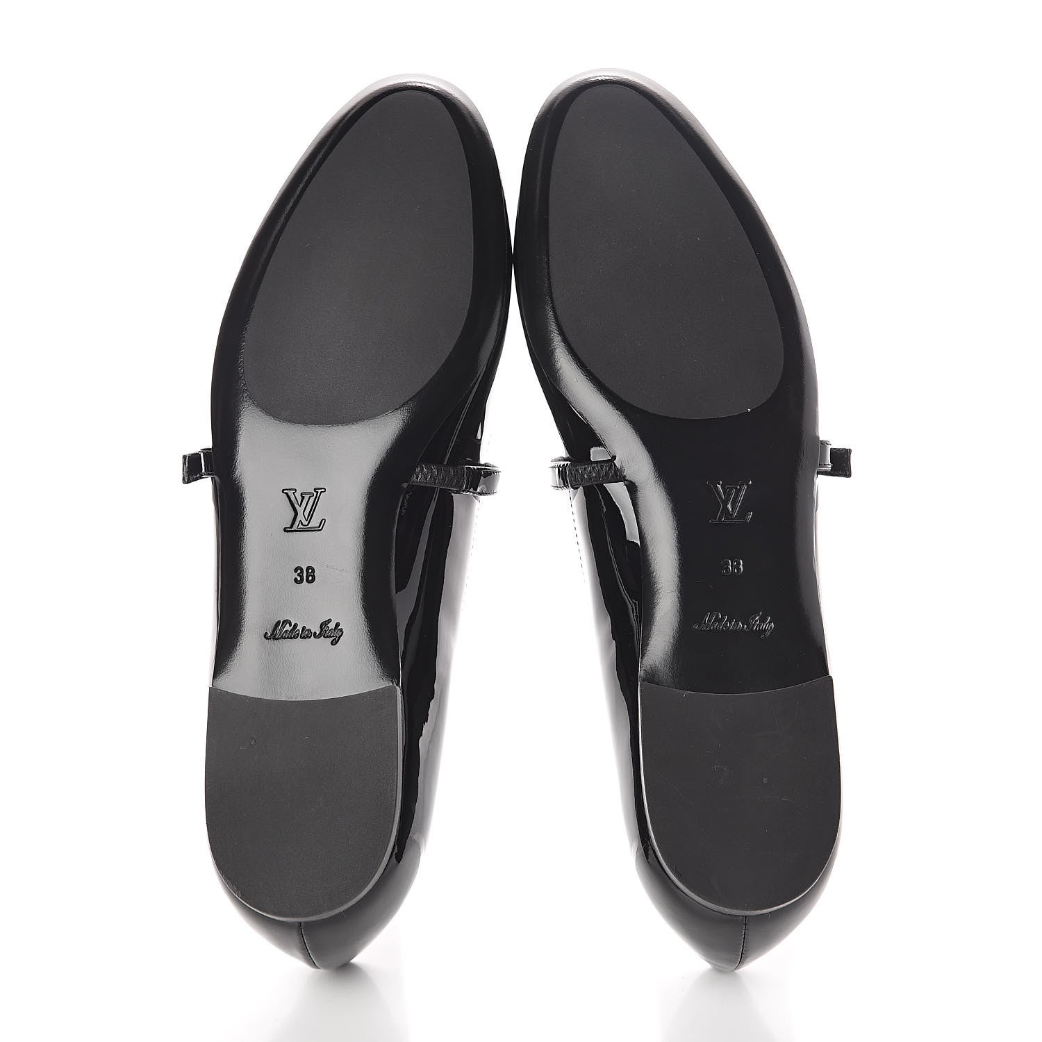 Louis Vuitton Patent Uniformes Ballet Flats 38 Black 5 of 7