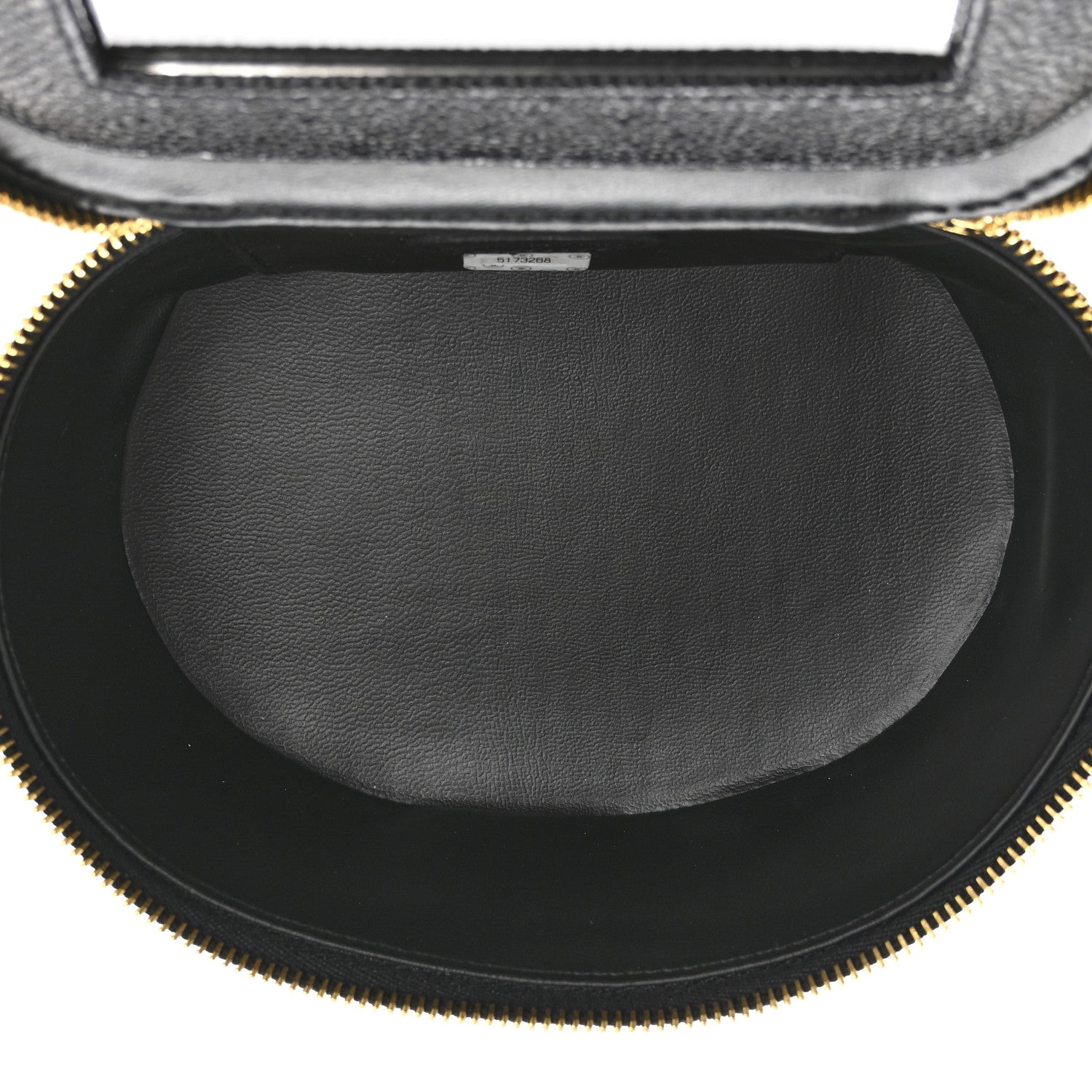 Chanel Caviar Round Jewelry Travel Case  Black 5 of 7