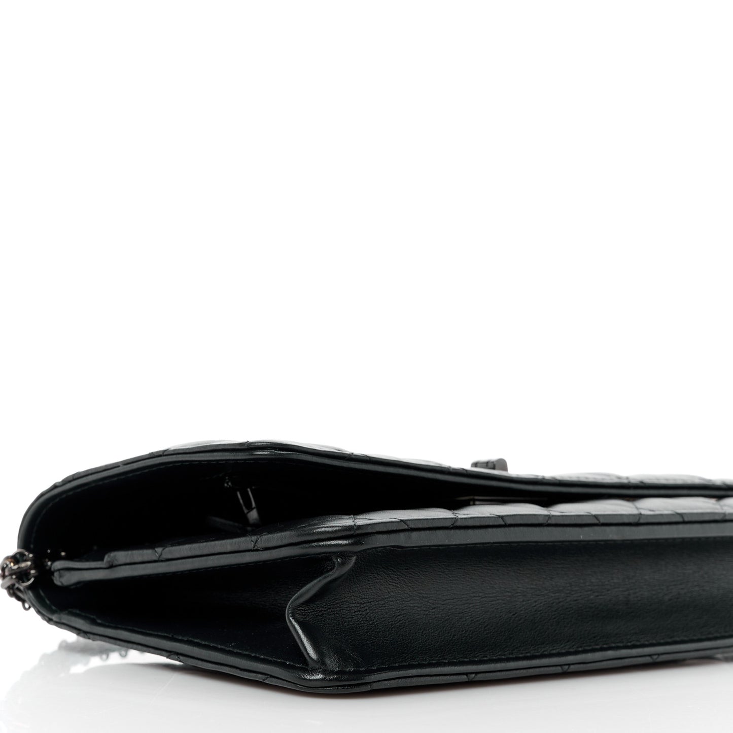 Aged Calfskin Quilted Reissue Wallet On Chain WOC So Black